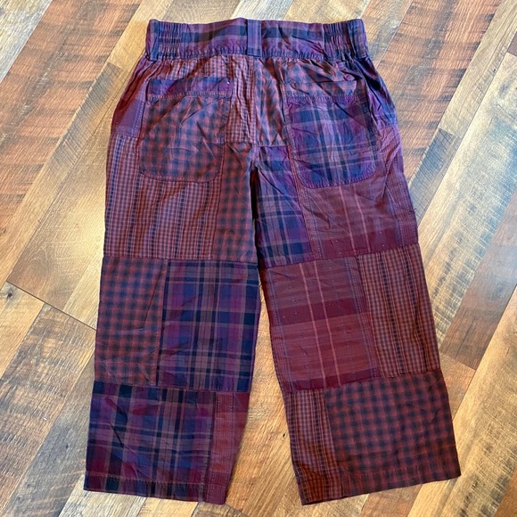 URBAN OUTFITTERS Anna Patchwork Plaid Cropped Pant - Picture 9 of 11
